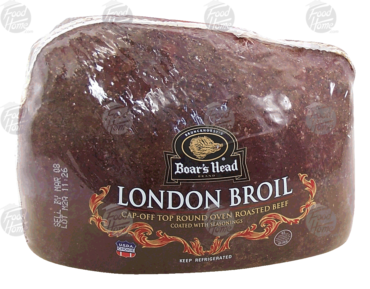 Boar's Head London Broil top round oven roasted beef coated with seasonings, cap-off Full-Size Picture